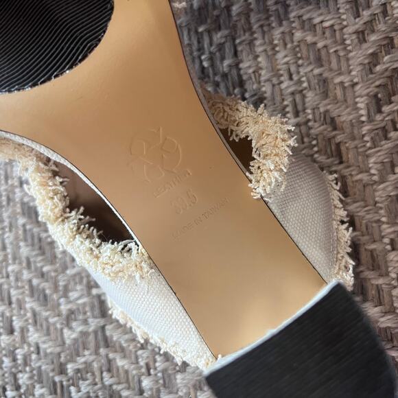 All Black Wild Fringe Heel Sz 39.5 - Picture 6 of 6